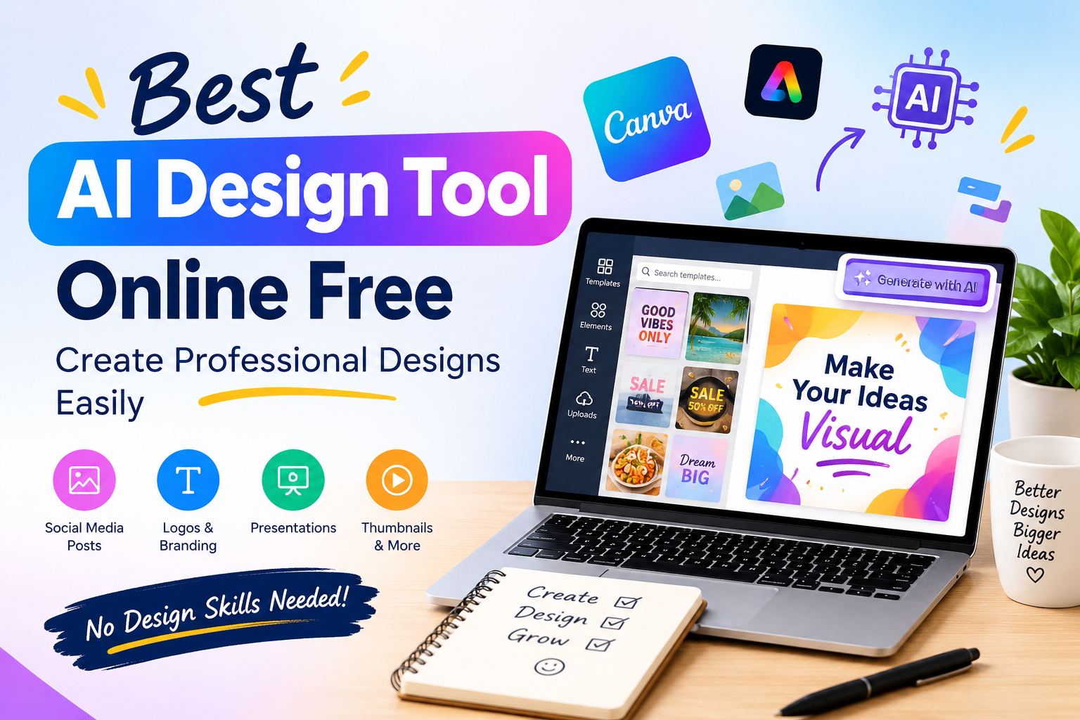 best AI design tool online free